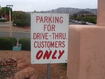 drive-thru Parking